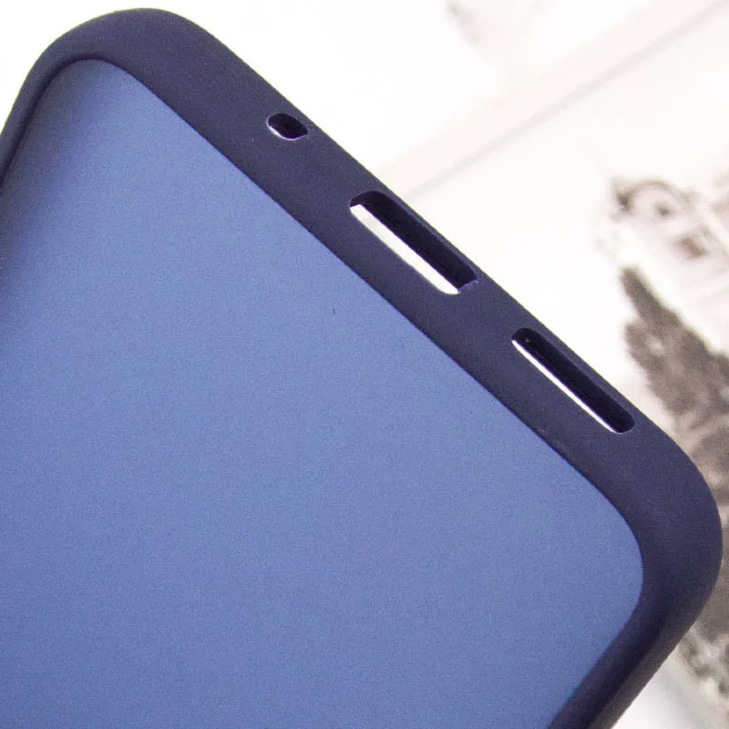 Чохол TPU+PC Lyon Frosted для Xiaomi Redmi 12C Navy Blue — фото 6