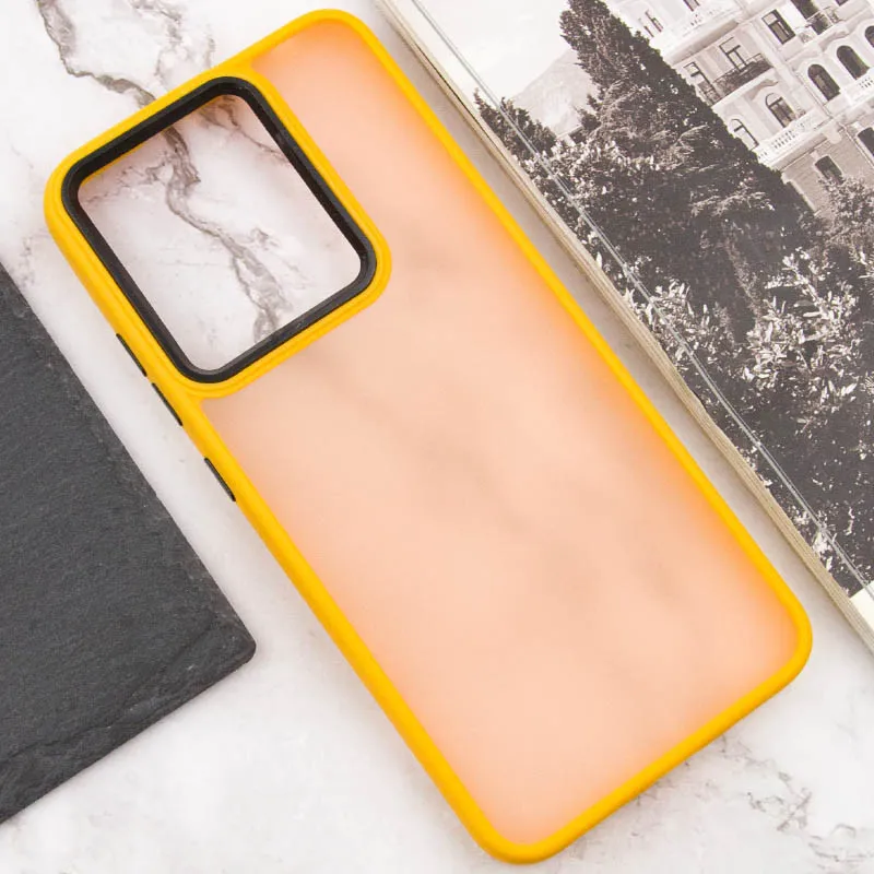 Чохол TPU+PC Lyon Frosted для Xiaomi Redmi 12C Orange — фото 5