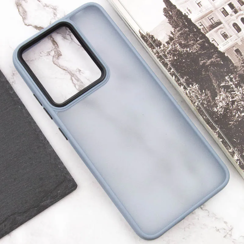 Чохол TPU+PC Lyon Frosted для Xiaomi Redmi 12C Sierra Blue — фото 4