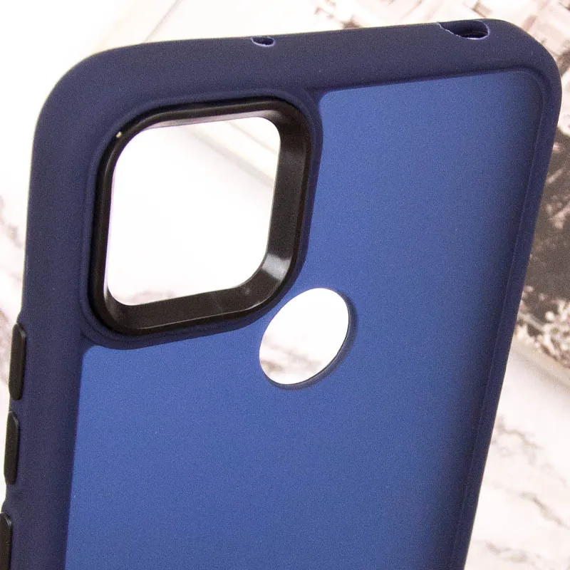 Чохол TPU+PC Lyon Frosted для Xiaomi Redmi 9C Navy Blue — фото 5