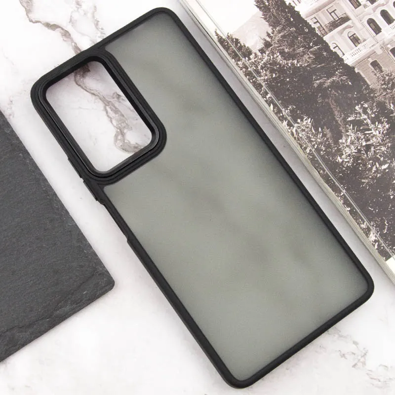 Чохол TPU+PC Lyon Frosted для Xiaomi Redmi Note 10 Pro / 10 Pro Max Black — фото 5