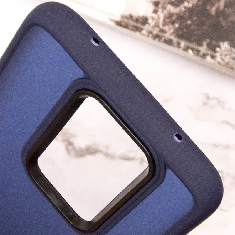 Чохол TPU+PC Lyon Frosted для Xiaomi Redmi Note 8 Pro Navy Blue — фото 5
