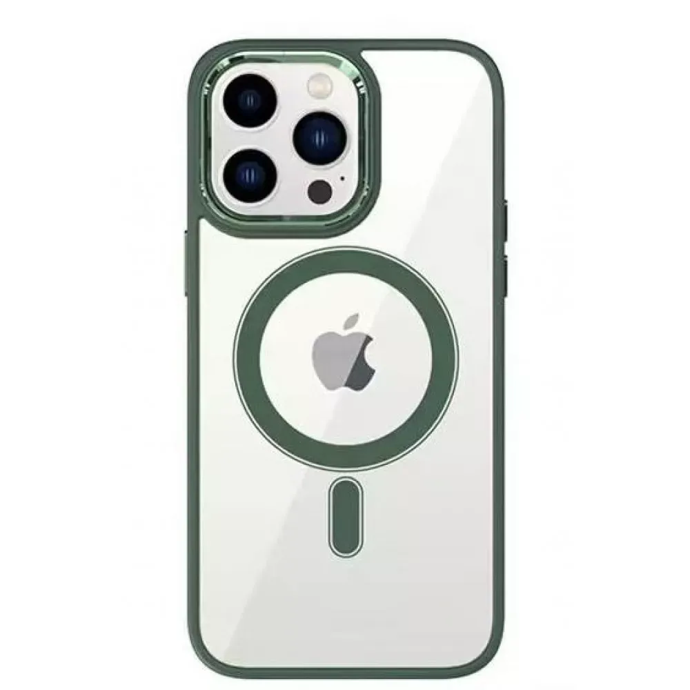 Color Clear Case with MagSafe iPhone 11 — Plum Red - фото 14