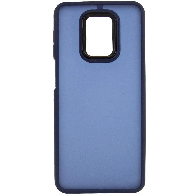 Чохол TPU+PC Lyon Frosted для Xiaomi Redmi Note 9s / Note 9 Pro / Note 9 Pro Max Navy Blue — фото 3