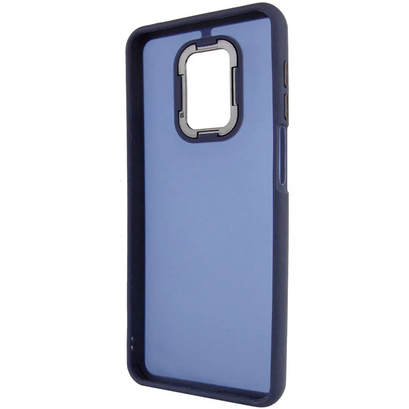 Чохол TPU+PC Lyon Frosted для Xiaomi Redmi Note 9s / Note 9 Pro / Note 9 Pro Max Navy Blue — фото 4