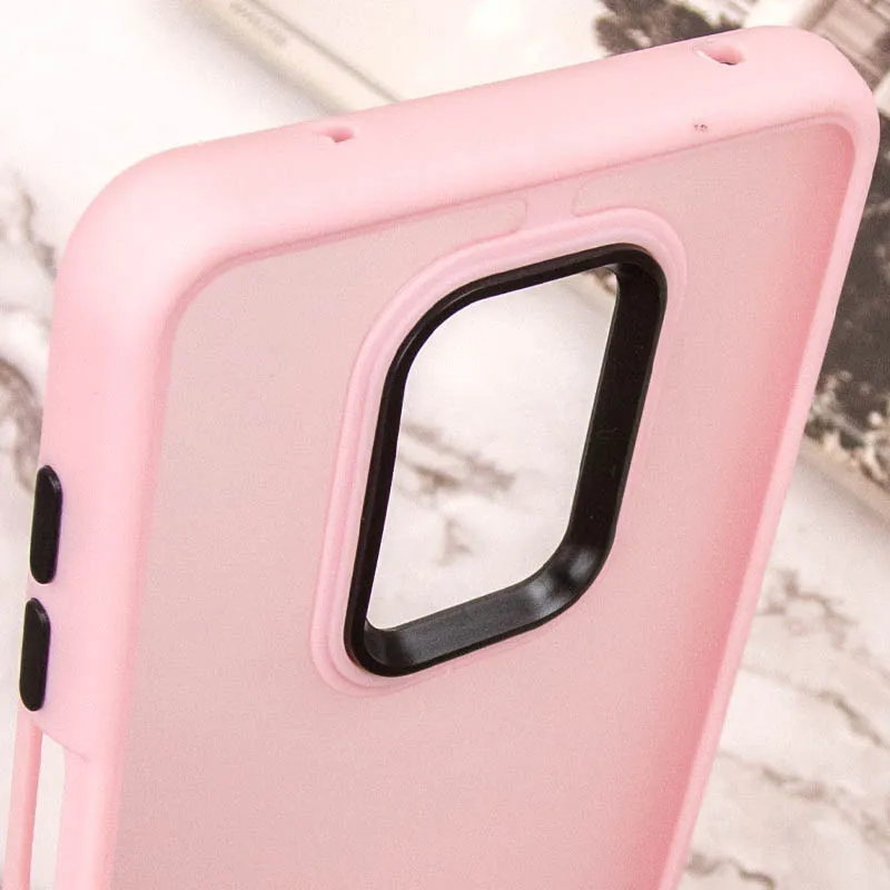 Чохол TPU+PC Lyon Frosted для Xiaomi Redmi Note 9s / Note 9 Pro / Note 9 Pro Max Pink — фото 5