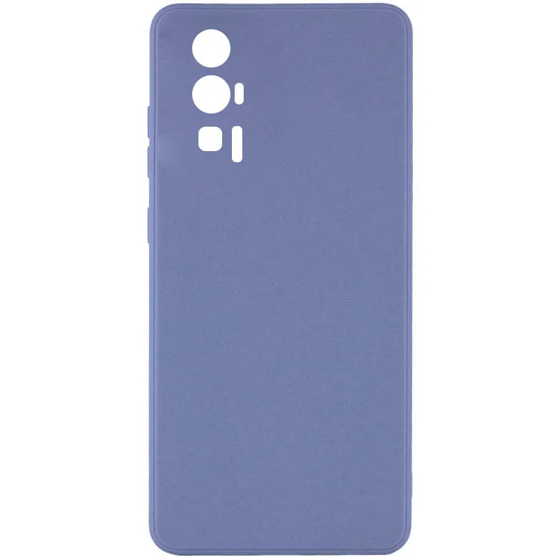 Силіконовий чохол Candy Full Camera для Xiaomi Poco F5 Pro Блакитний / Mist blue