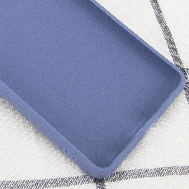 Силіконовий чохол Candy Full Camera для Xiaomi Poco F5 Pro Блакитний / Mist blue — фото 3