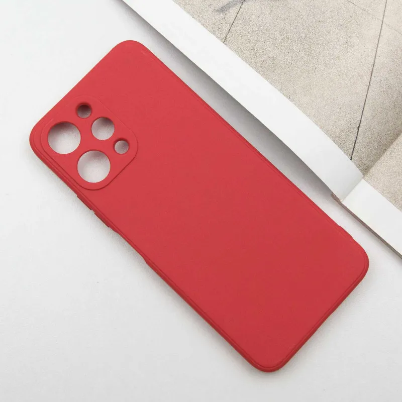Силіконовий чохол Candy Full Camera для Xiaomi Redmi 12 Червоний / Camellia — фото 3
