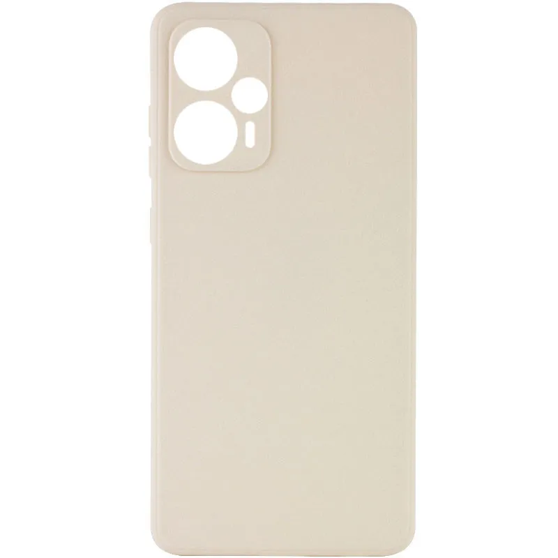 Силіконовий чохол Candy Full Camera для Xiaomi Poco F5 / Note 12 Turbo Бежевий / Antique White