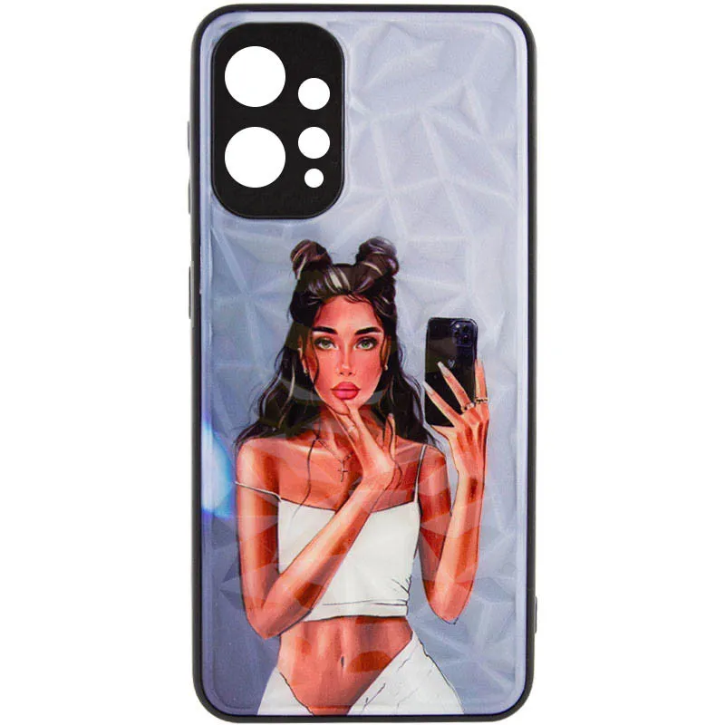 TPU+PC чохол Prisma Ladies для Xiaomi Redmi 12 Black in White — фото 3