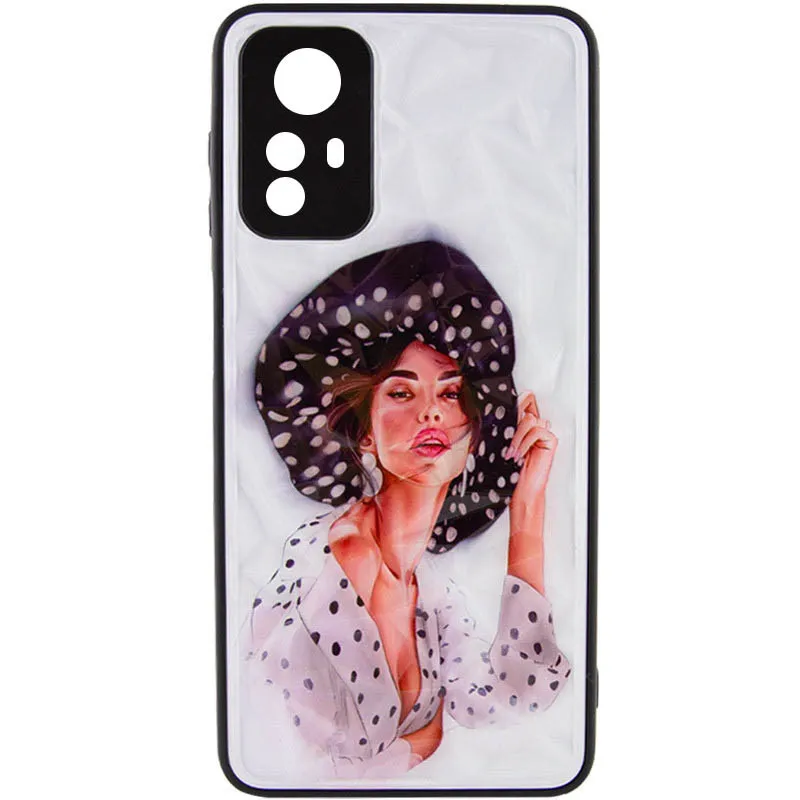 TPU+PC чохол Prisma Ladies для Xiaomi Redmi Note 12S Girl in a hat — фото 2