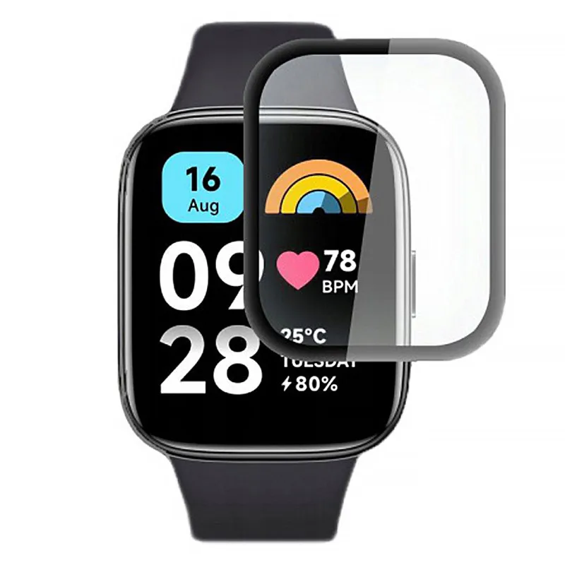 Полімерна плівка 3D для Xiaomi Redmi Watch 3 Active Чорний