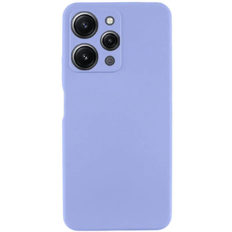 Чохол Silicone Cover Lakshmi Full Camera для Xiaomi Redmi 12 Бузковий / Dasheen