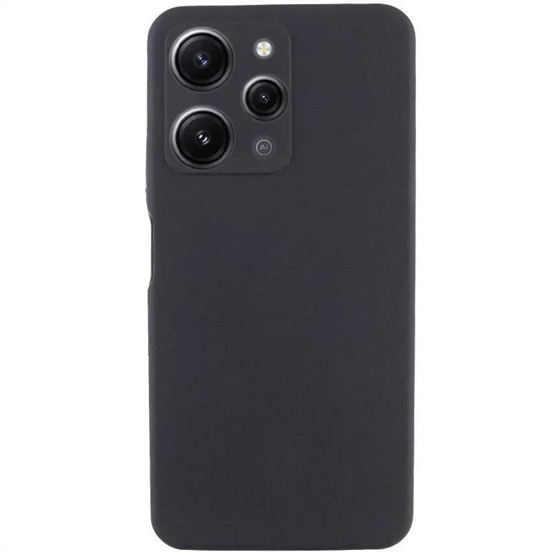 Чохол Silicone Cover Lakshmi Full Camera (AAA) для Xiaomi Redmi 12 Чорний / Black