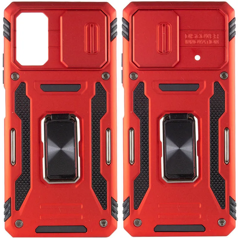 Ударостійкий чохол Camshield Army Ring для Xiaomi Poco F5 / Note 12 Turbo Червоний / Red