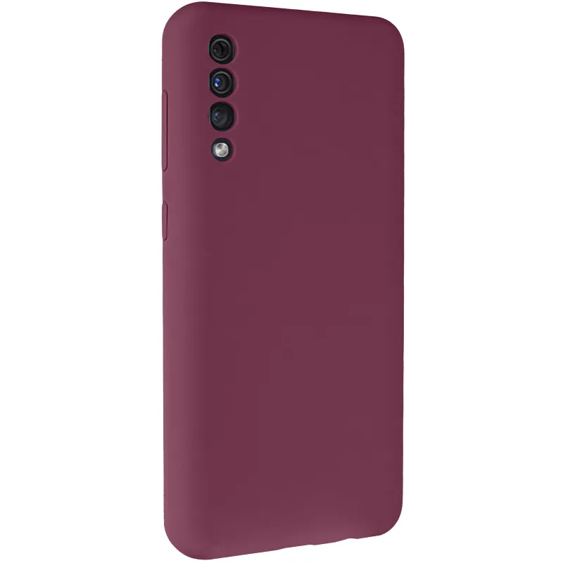 Чохол Silicone Cover Lakshmi Full Camera (AAA) для Samsung Galaxy A50 (A505F) / A50s / A30s Бордовий / Plum