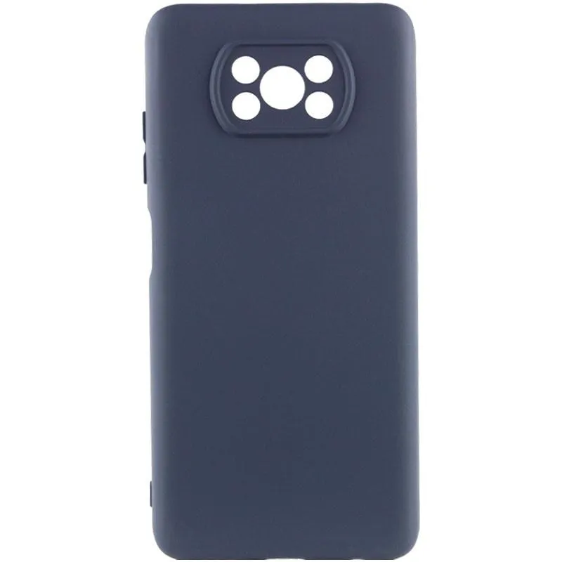 Чохол Silicone Cover Lakshmi Full Camera для Xiaomi Poco X3 NFC / Poco X3 Pro Темно-синій / Midnight blue