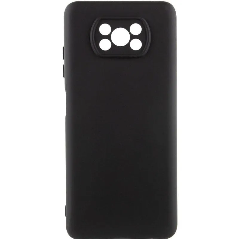Чохол Silicone Cover Lakshmi Full Camera для Xiaomi Poco X3 NFC / Poco X3 Pro Чорний / Black