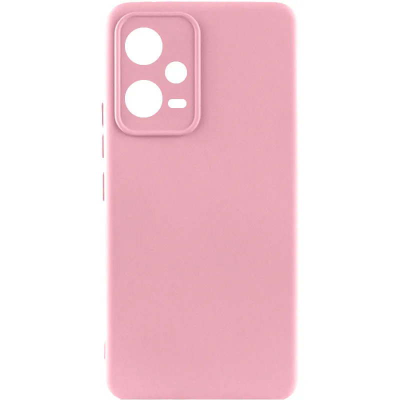 Чохол Silicone Cover Lakshmi Full Camera для Xiaomi Poco X5 5G / Redmi Note 12 5G Рожевий / Light pink