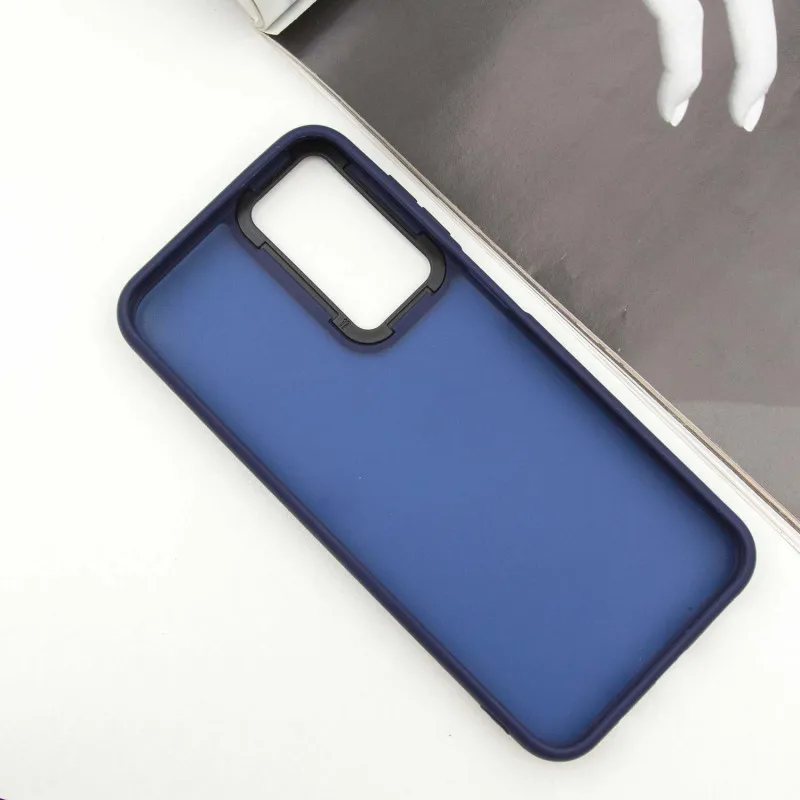 Чохол TPU+PC Lyon Frosted для Samsung Galaxy A05s Navy Blue — фото 4