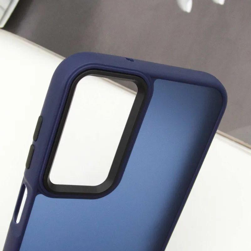 Чохол TPU+PC Lyon Frosted для Samsung Galaxy A05s Navy Blue — фото 5