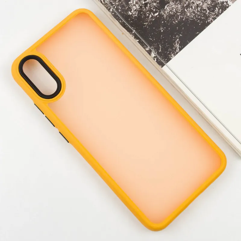 Чохол TPU+PC Lyon Frosted для Xiaomi Redmi 9A Orange — фото 3