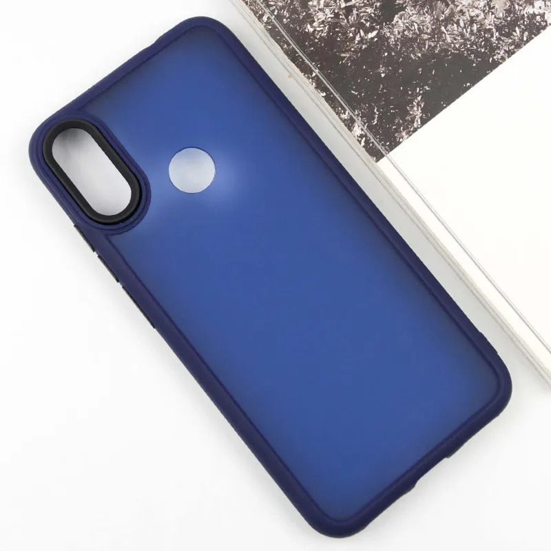 Чохол TPU+PC Lyon Frosted для Xiaomi Redmi Note 7 / Note 7 Pro / Note 7s Navy Blue — фото 3