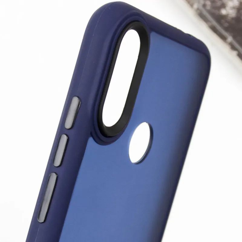 Чохол TPU+PC Lyon Frosted для Xiaomi Redmi Note 7 / Note 7 Pro / Note 7s Navy Blue — фото 5