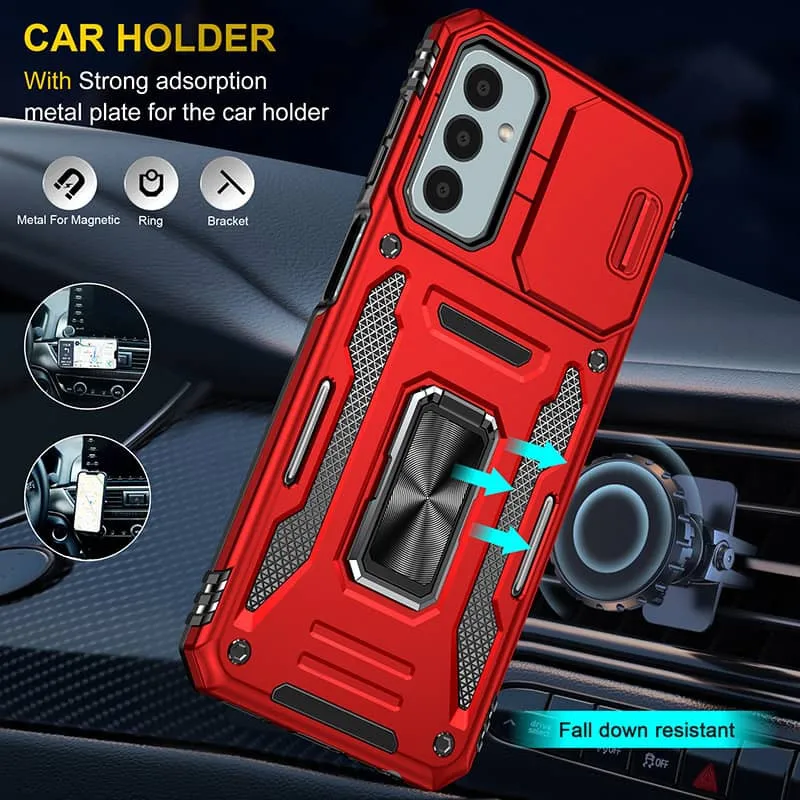 Ударостійкий чохол Camshield Army Ring для Samsung Galaxy A05s Червоний / Red — фото 4