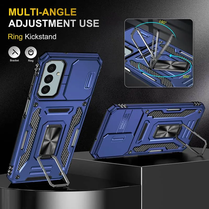 Ударостійкий чохол Camshield Army Ring для Samsung Galaxy A05s Синій / Navy — фото 4