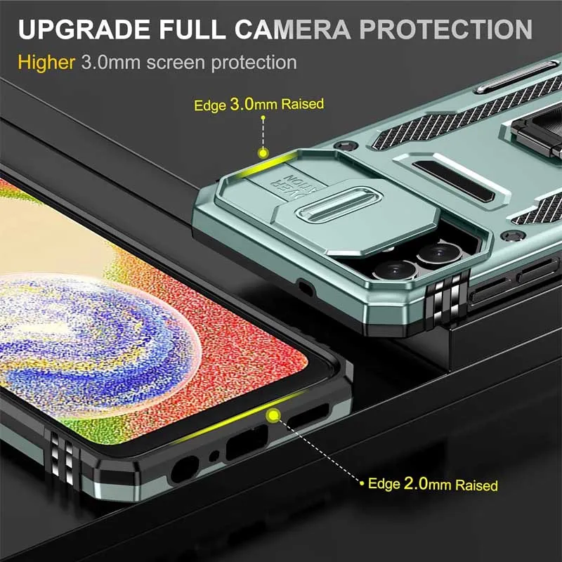 Ударостійкий чохол Camshield Army Ring для Samsung Galaxy A05 Зелений / Light Green — фото 6