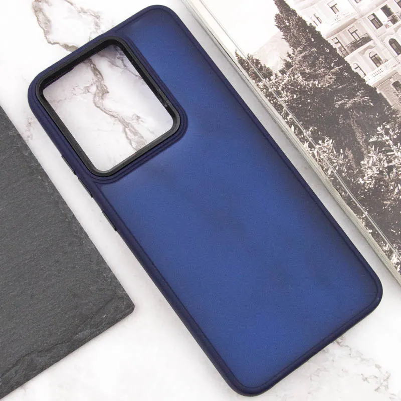 Чохол TPU+PC Lyon Frosted для Xiaomi Redmi 13C / Poco C65 Navy Blue — фото 5