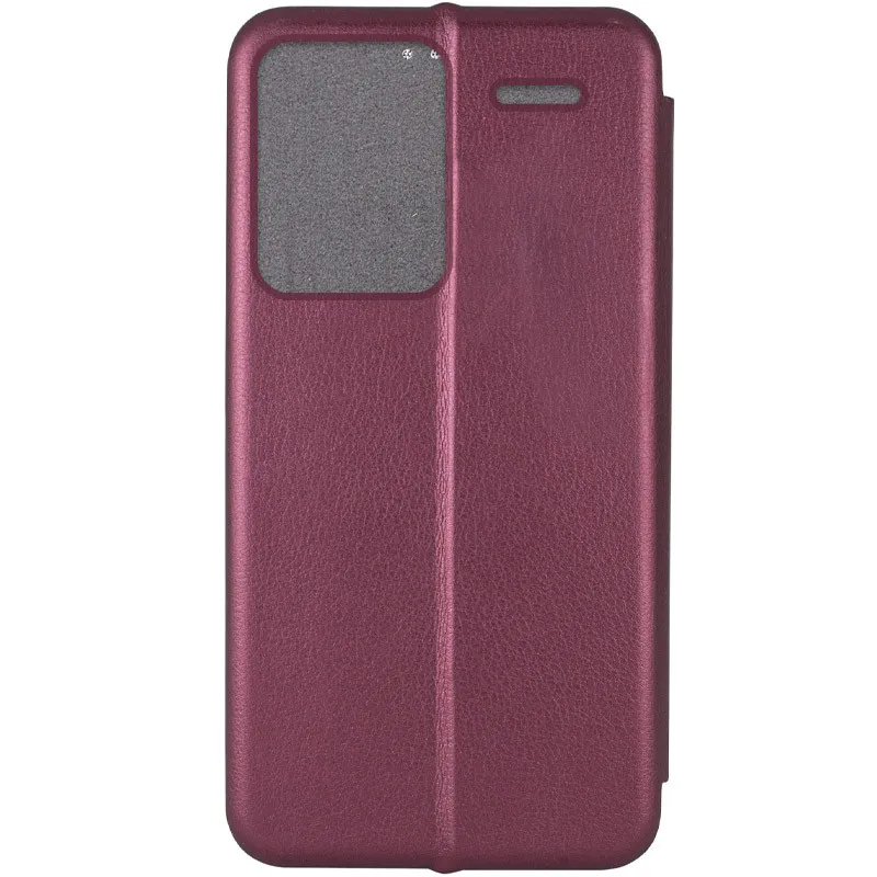 Шкіряний чохол-книжка Classy для Xiaomi Redmi Note 13 Pro+ Бордовий — фото 3