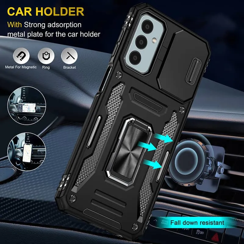 Ударостійкий чохол Camshield Army Ring для Samsung Galaxy A15 4G/5G Чорний / Black — фото 3