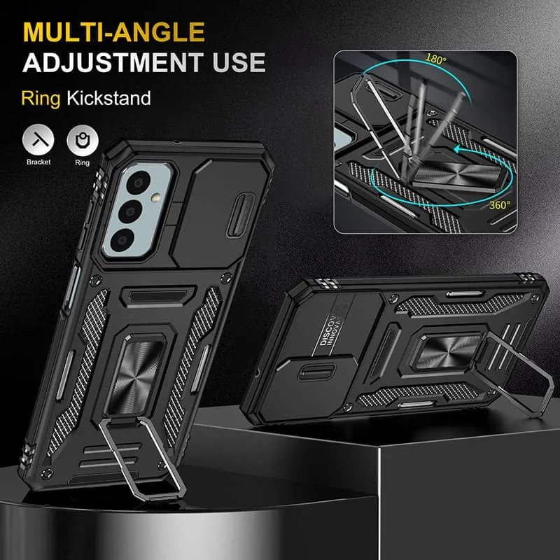 Ударостійкий чохол Camshield Army Ring для Samsung Galaxy A15 4G/5G Чорний / Black — фото 4