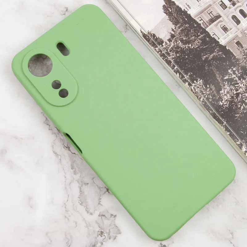 Чохол Silicone Cover Lakshmi Full Camera для Xiaomi Redmi 13C / Poco C65 М'ятний / Mint — фото 2