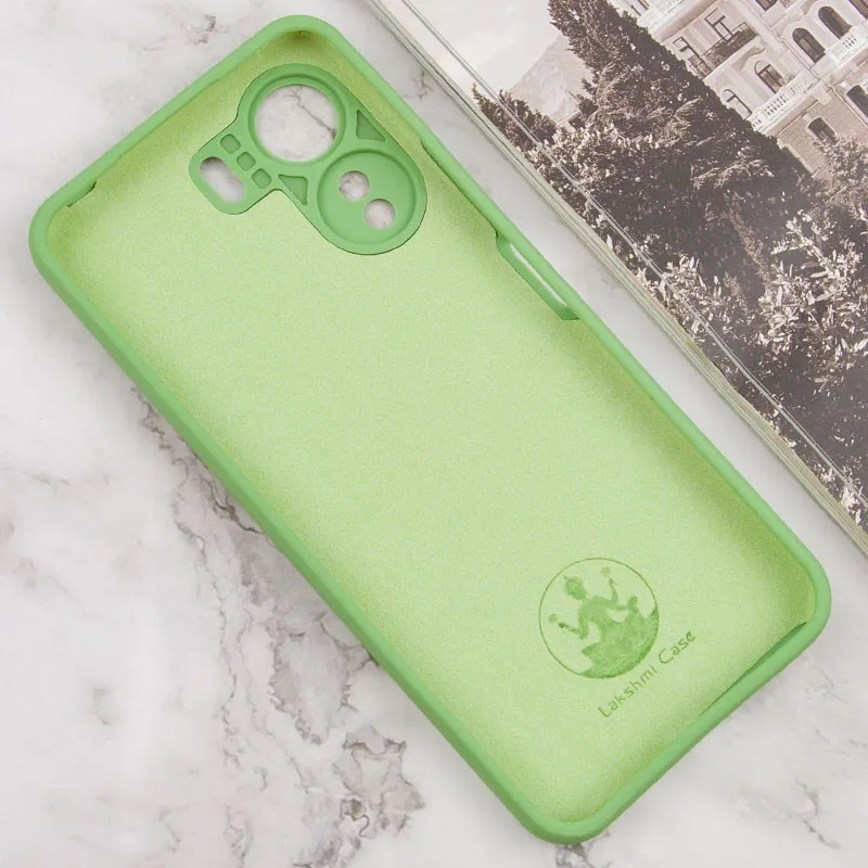 Чохол Silicone Cover Lakshmi Full Camera для Xiaomi Redmi 13C / Poco C65 М'ятний / Mint — фото 3