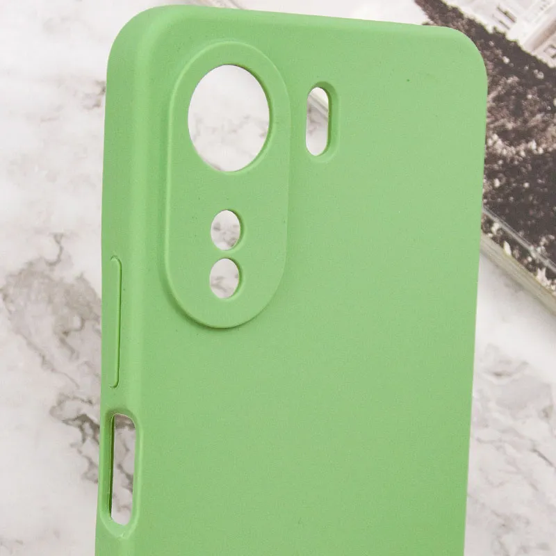 Чохол Silicone Cover Lakshmi Full Camera для Xiaomi Redmi 13C / Poco C65 М'ятний / Mint — фото 6