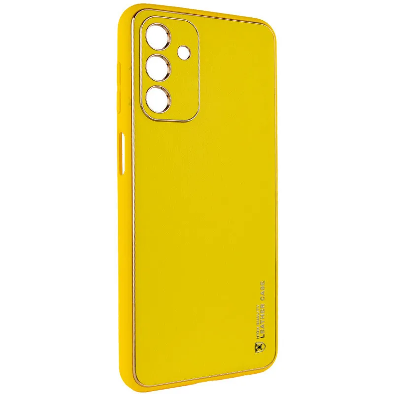 Шкіряний чохол Xshield для Samsung Galaxy A05s Жовтий / Yellow — фото 3