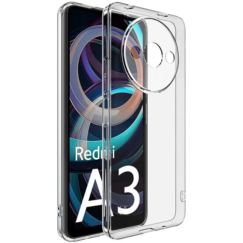 TPU чохол Epic Transparent 1,5mm Full Camera для Xiaomi Redmi A3 Безбарвний
