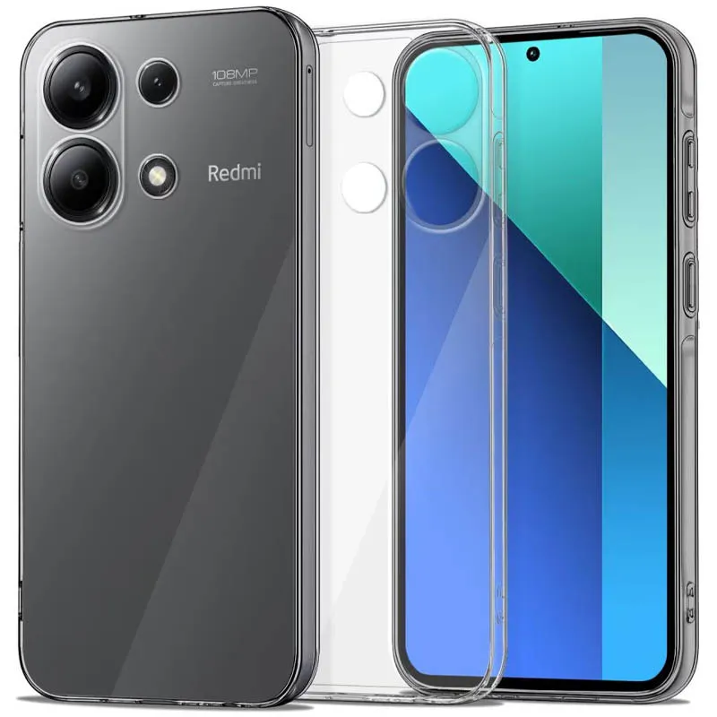 TPU чохол Epic Transparent 1,5mm Full Camera для Xiaomi Redmi Note 13 Pro 4G/Poco M6 Pro 4G/Note 14S Безбарвний