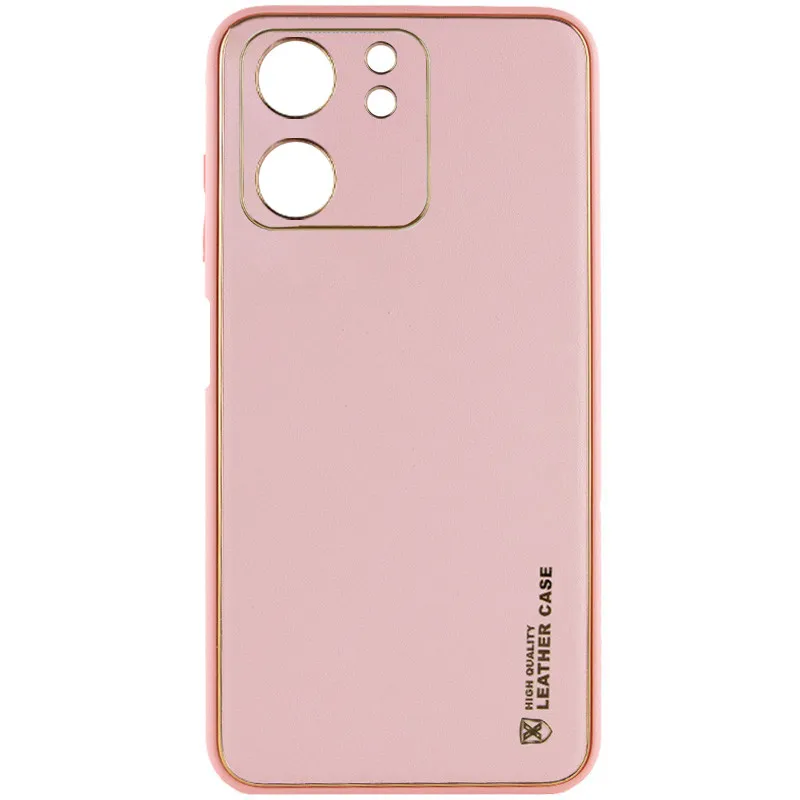Шкіряний чохол Xshield для Xiaomi Redmi 13C / Poco C65 Рожевий / Pink