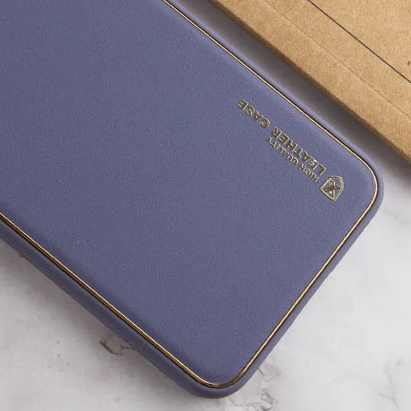Шкіряний чохол Xshield для Xiaomi Redmi 13C / Poco C65 Сірий / Lavender Gray — фото 2