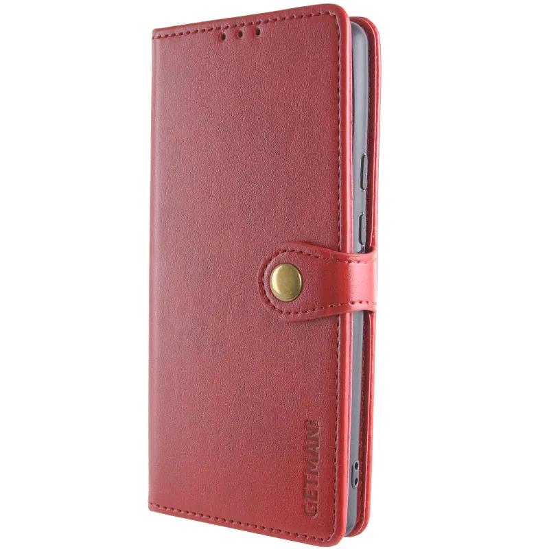 Шкіряний чохол-книжка GETMAN Gallant для Xiaomi Redmi Note 13 Pro 4G / Poco M6 Pro 4G Червоний — фото 4