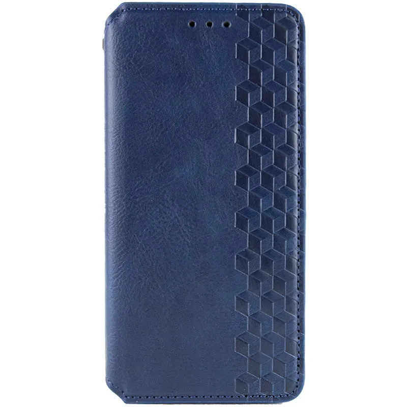 Шкіряний чохол-книжка GETMAN Cubic для Xiaomi Redmi Note 13 4G Синій