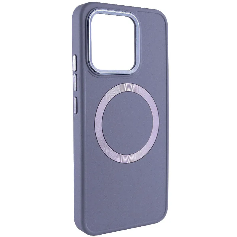TPU чохол Bonbon Metal Style with Magnetic Fit для Xiaomi Redmi Note 13 4G Сірий / Lavender