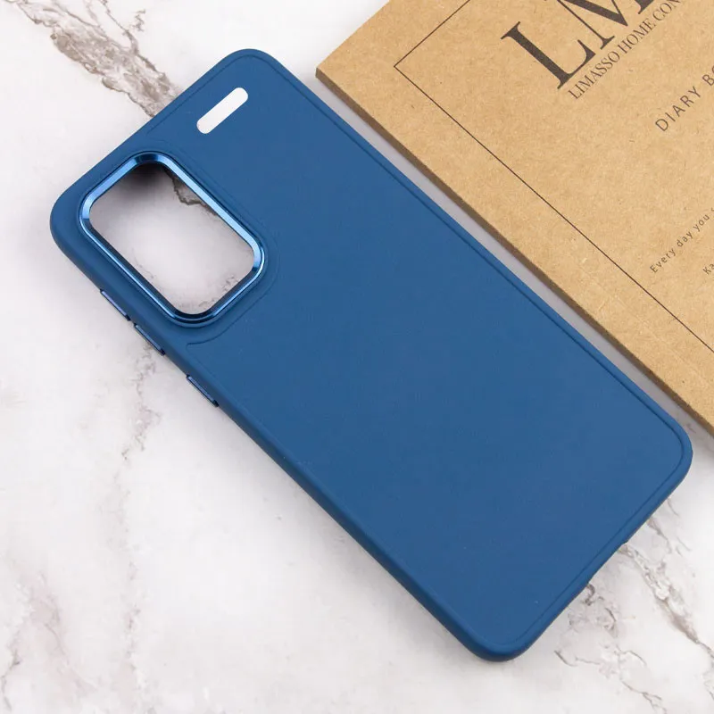 TPU чохол Bonbon Metal Style для Xiaomi Redmi Note 13 Pro+ Синій / Denim Blue — фото 4