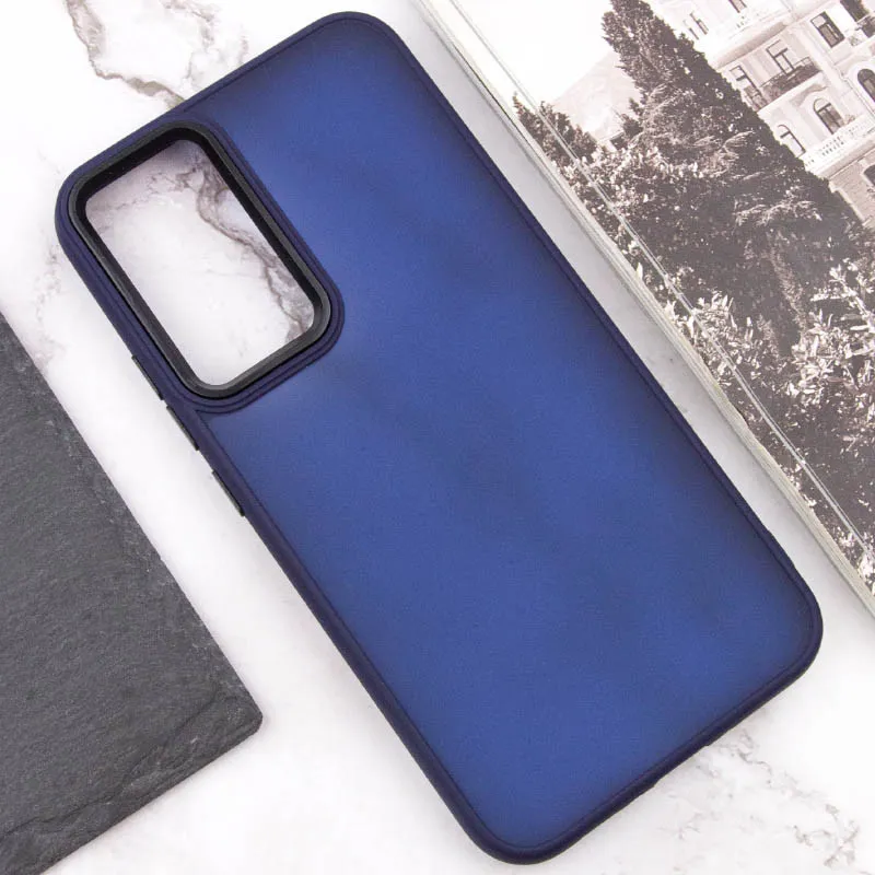 Чохол TPU+PC Lyon Frosted для Xiaomi Redmi Note 13 4G Navy Blue — фото 5