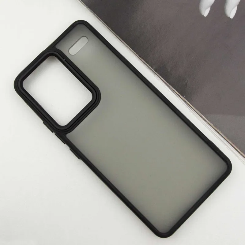 Чохол TPU+PC Lyon Frosted для Xiaomi Redmi Note 13 Pro+ Black — фото 3